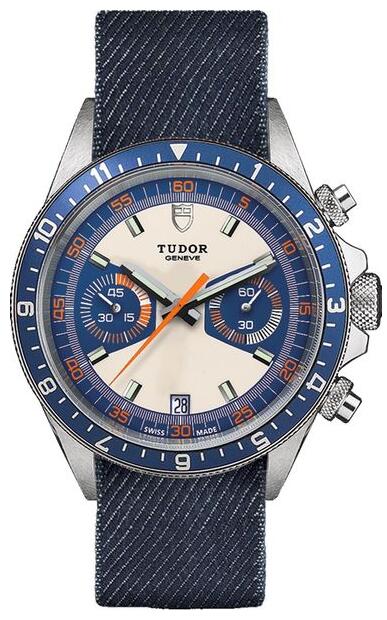 Replica Tudor Heritage Chrono Automatic Men's Watch M70330B-0004-BLUE-JEAN sale